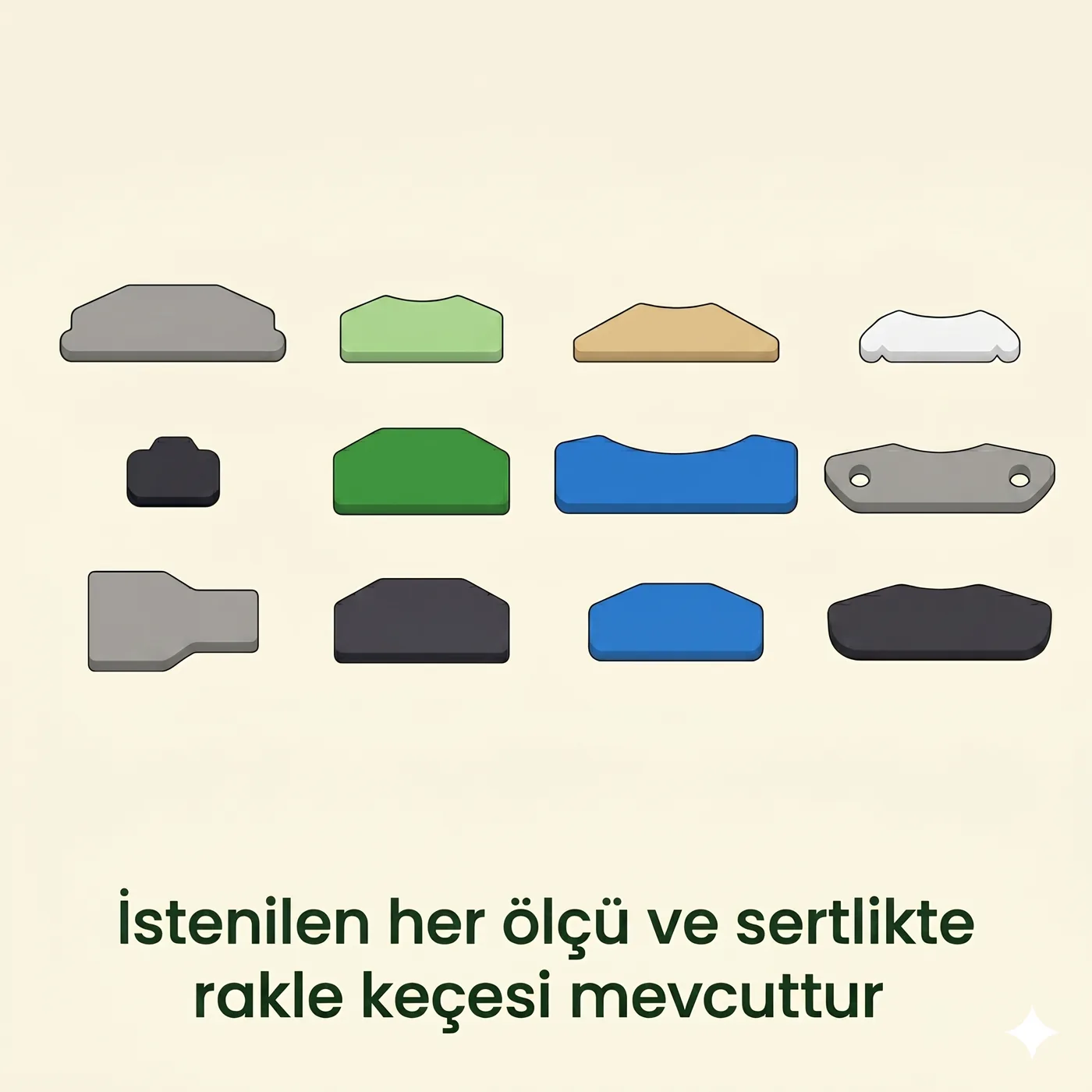 Rakle Bıçağı Lastikleri (KEÇE)